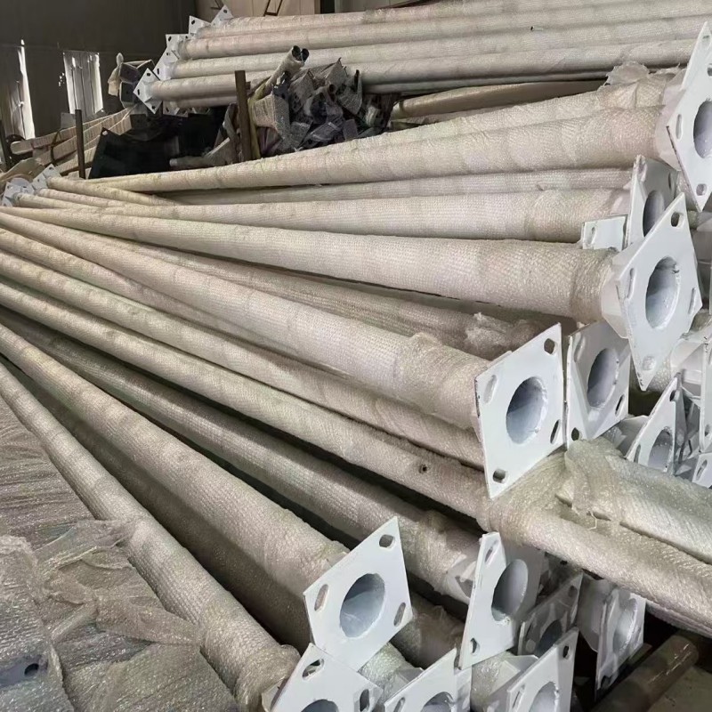 6-12m Outdoor Galvanized Q235 Street Light Pole